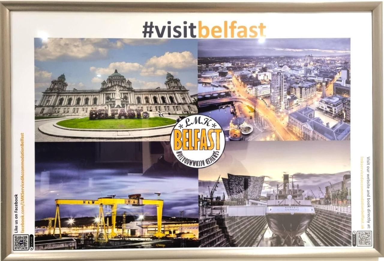 Lmk, 2 Bedroom Apartment, With Roof Terrace, Free Parking, Ev Charger, Great Location. Belfast Extérieur photo
